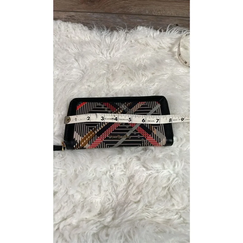 NWOT Vera Bradley Wallet Tan Red And Black